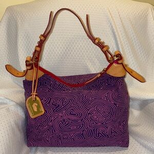 Dooney & Bourke Vintage Graffiti Erica Hobo Bag EUC